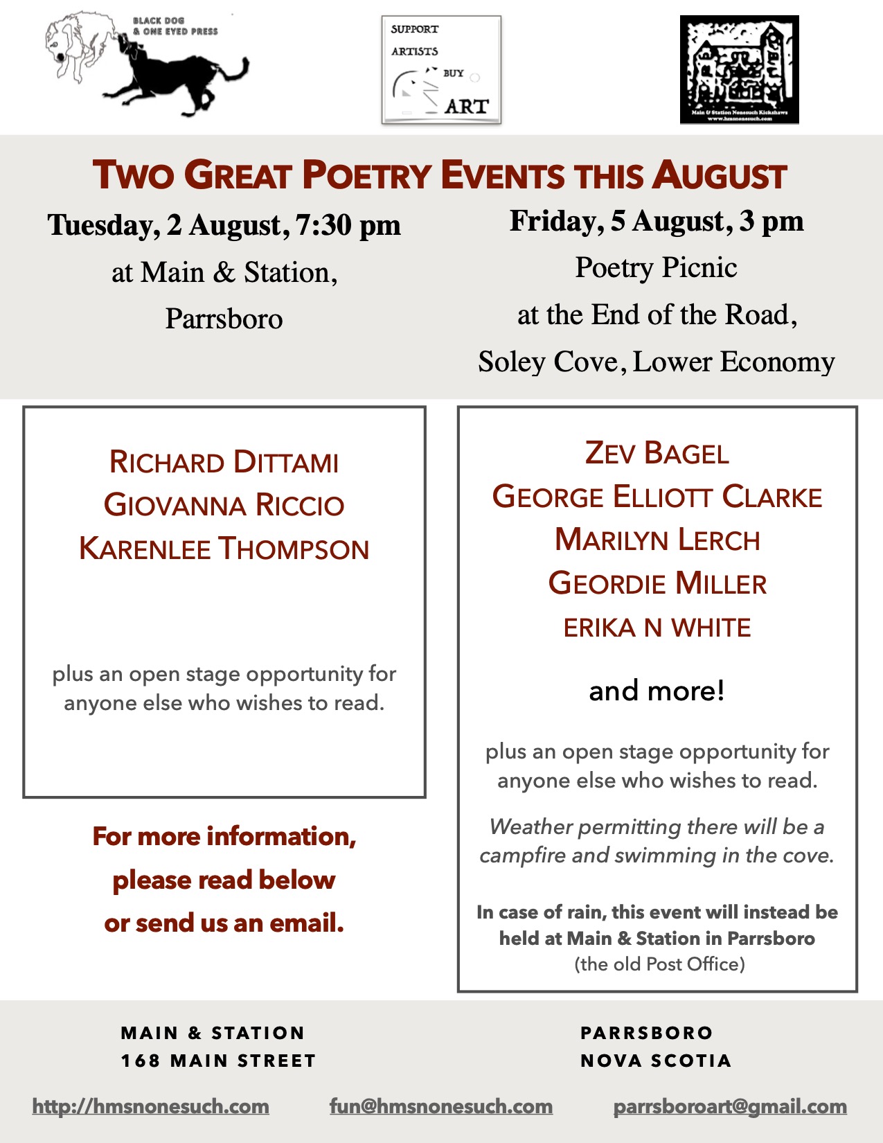 POETRY IN AUGUST Main Station